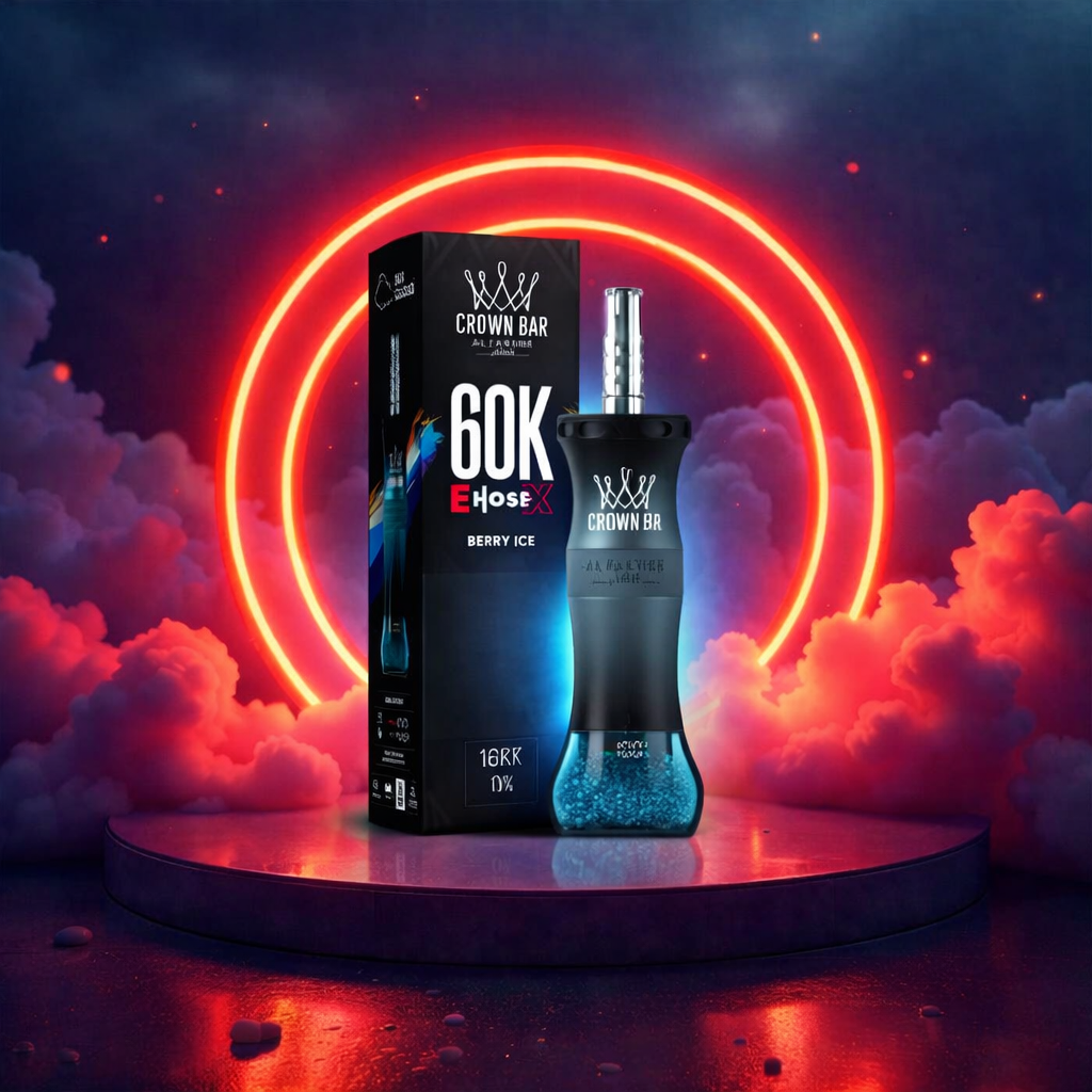 Al Fakher Crown Bar E-Hose X 60K Berry Ice vaper desechable cigarrillos electrónicos 60000 caladas